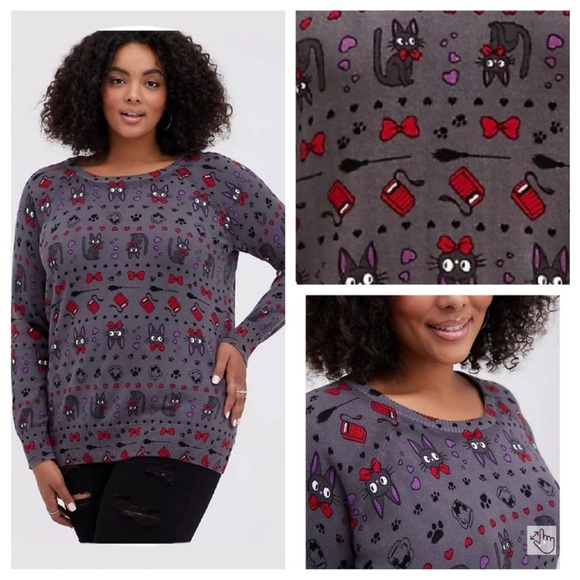 Studio Ghibli Kiki's Delivery Service Pullover Sweater size 3X Torrid - Picture 1 of 11
